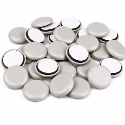 Self-Stick Furniture Sliders - 1-1/2" Round Heavy-Duty Moving Glides for Carpet and Floors, 5mm Thick Adhesive EVA Foam Chair Sliders & Protective Pads