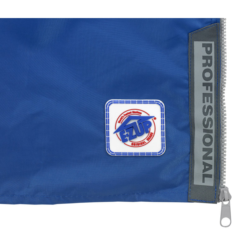 E-Z UP Gray Fabric Side Wall, Royal Blue