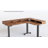 Ilean Adjustable L-Shaped Metal Base Standing Desk-1020521460