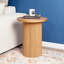 Pedestal Wood Round End Table-486130812