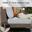 Wicker Outdoor Armless Lounge Chair-2020061445
