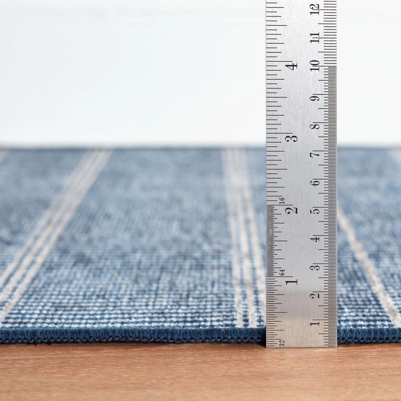 Samson Machine Washable Rug, Navy, Rectangle 8'6" x 11'6"