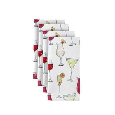 Emberto Polyester Abstract Square Napkin