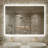 48"W X 36"H Smart Tri-Fold Bathroom Vanity LED Makeup Mirror Front/Backlit Lighting With Dual Light Strips With 5X Movable Magnetic Magnifier-477271710