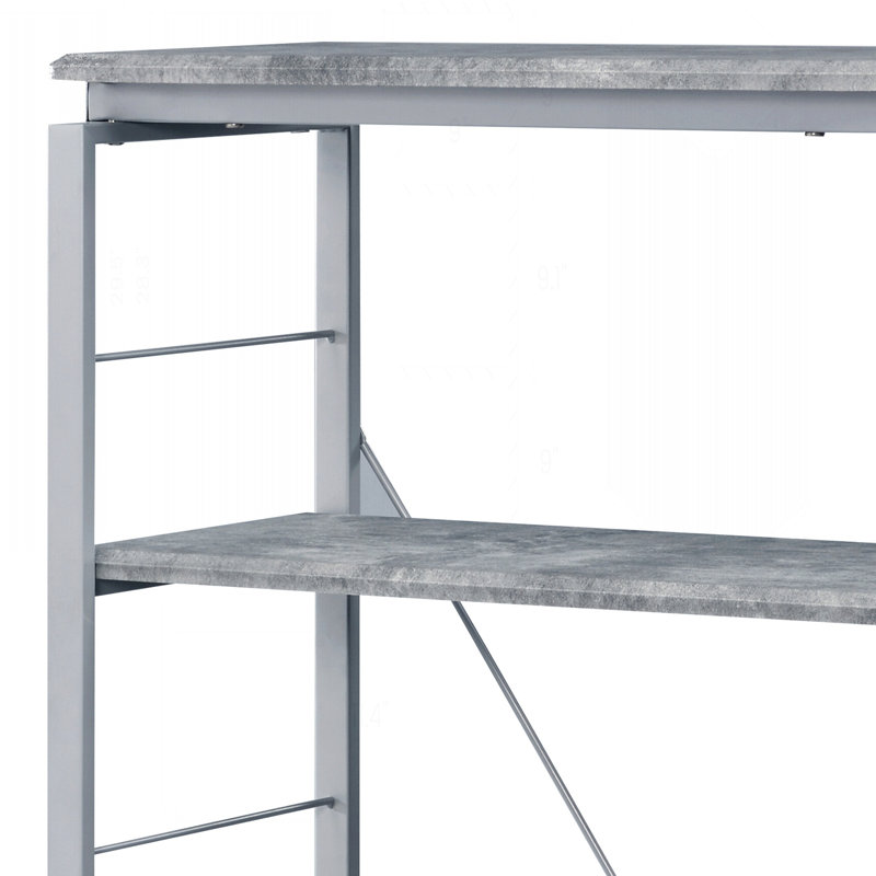 Versatile Metal and Wood Bookshelf with Multiple Compartments for Organized Storage