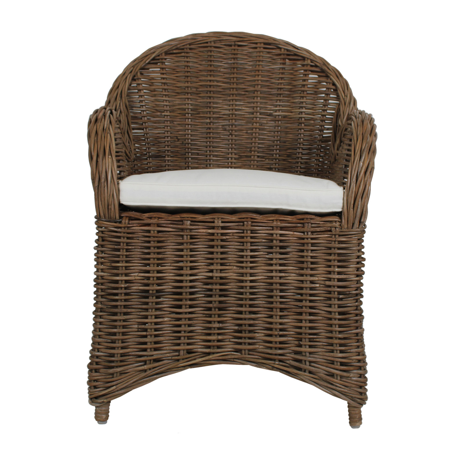 Attina Upholstered Armchair, Brown
