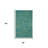 3' X 5' Blue And Green Striped Non Skid Indoor Outdoor Area Rug