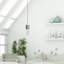 Luminaire suspendu cylindrique à 1 lumière DEL avec accents de cristal Andromedae-1537043389
