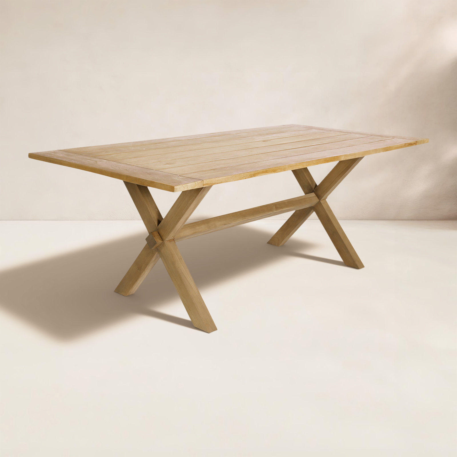Colonial Teak Outdoor Dining Table, 78.7" L x 39.4" W