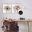 Ensemble de 2 toiles translucides roses en fleurs, design par Albert Koetsier-2146069911