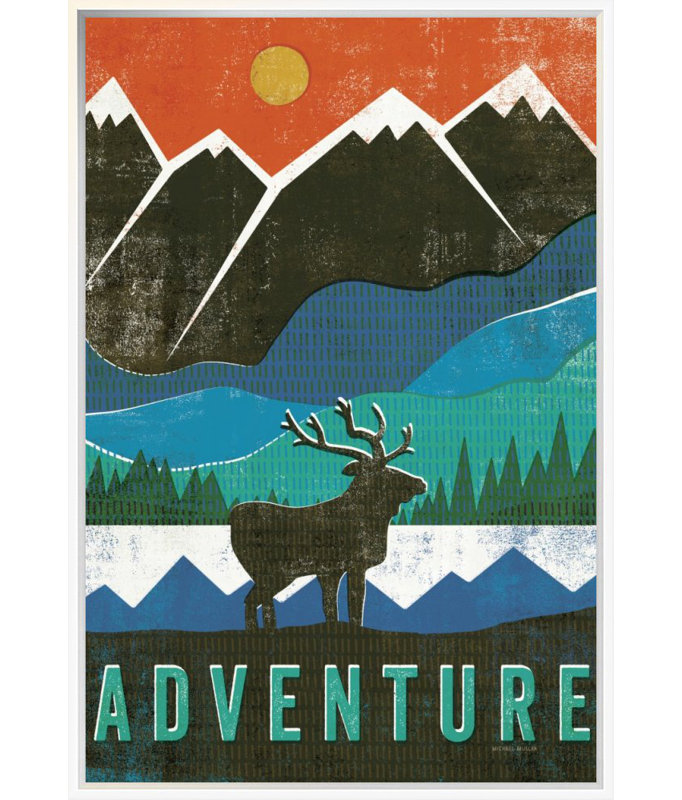 «Big Sky I» par Michael Mullan, art mural sur toile, H 40 po x l 26 po x P 1,5 po, Toile tendue, Aucun mat