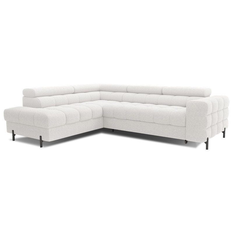 Burglind 5 Seater Sofa Bed, Left Hand Facing, White