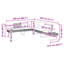 Ensemble de canapé de jardin en rotin de polyester grand-451781276