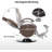 Damayah Faux Leather Salon Chair, Reclining Barber Chair
