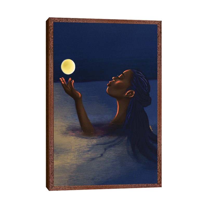 Against the Tide 1 Piece Wall Art on Canvas, 66.04 cm H x 45.72 cm W, Classic Brown Wood Framed