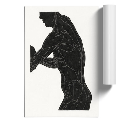 Anatomical Study of a Man by Reijer Stolk - Frameless Print
