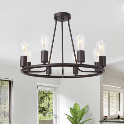 Plafonnier semi-encastré 8 lumières 22,5 po Mulhall