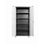 Armoires de rangement pour garage avec portes verrouillables et 4 tablettes réglables