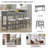 Modern Farmhouse Extendable Dining Table Set