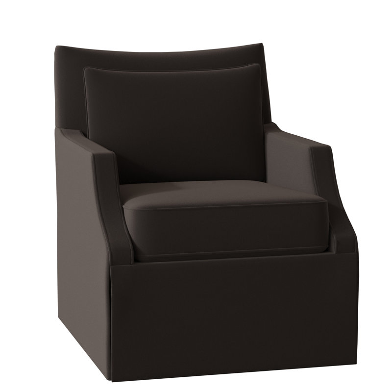 Fauteuil l 29 po Holly, 9953 100% polyester vison, Noisette