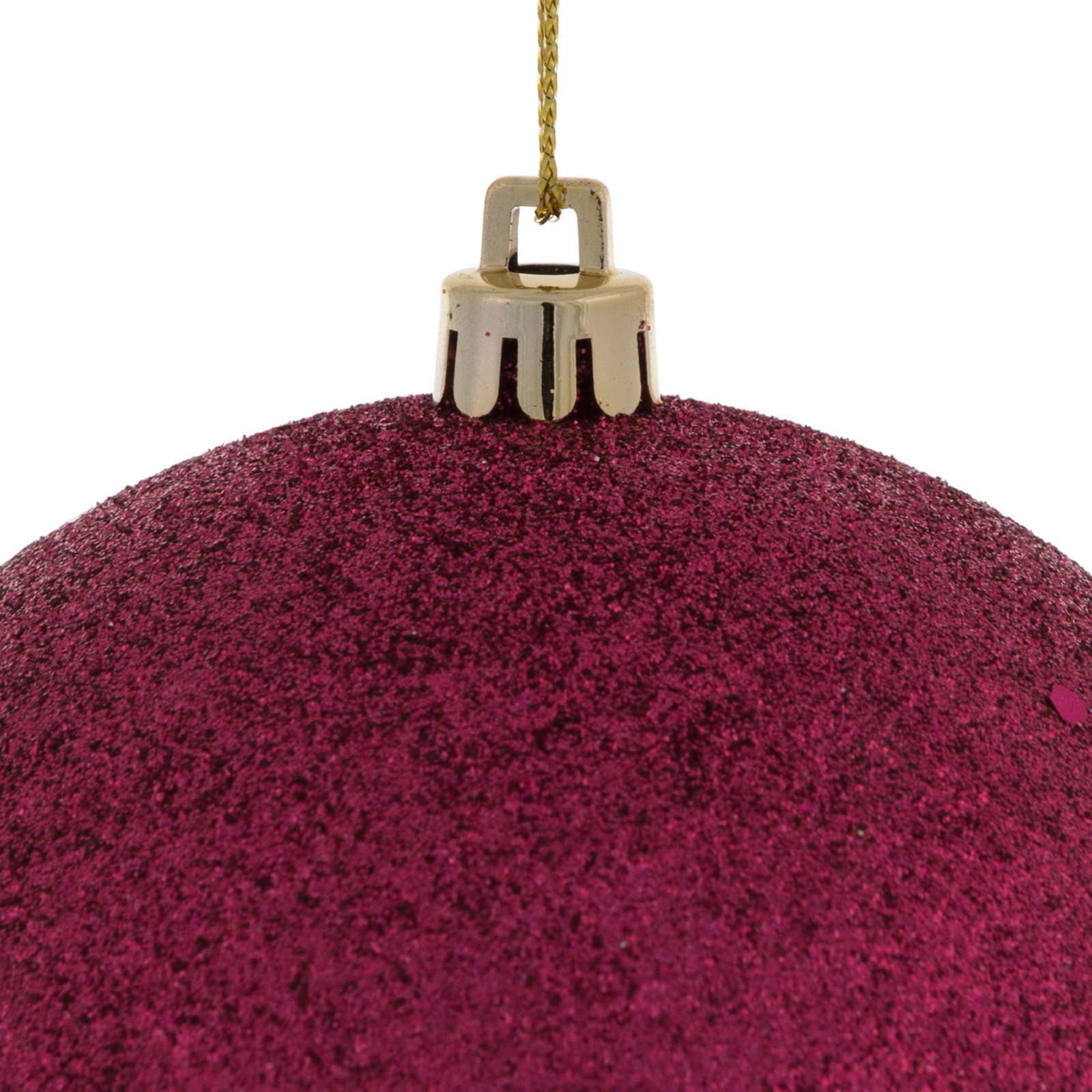 Holiday Décor Ball Ornament, 4" H x 4" W x 4" D, Berry Red