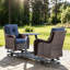 Ensemble de conversation pour 2 personnes avec table d'appoint-1576294771