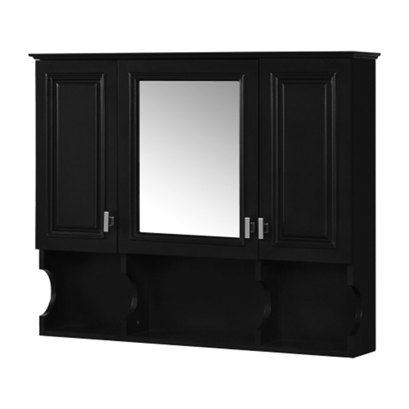 Armoire à pharmacie murale pour salle de bain, Noir