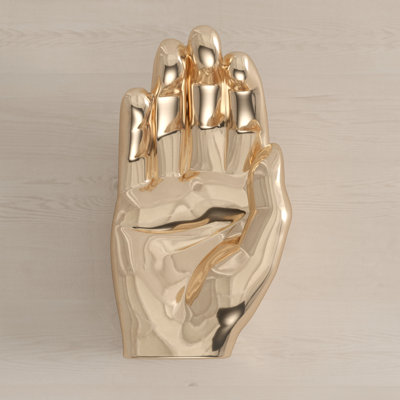 Postell Bronze Hand Tray Decoration - 7.5" long
