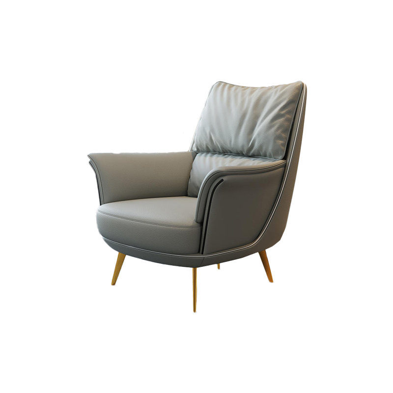 Fauteuil inclinable Jedikiah, Cuir gris
