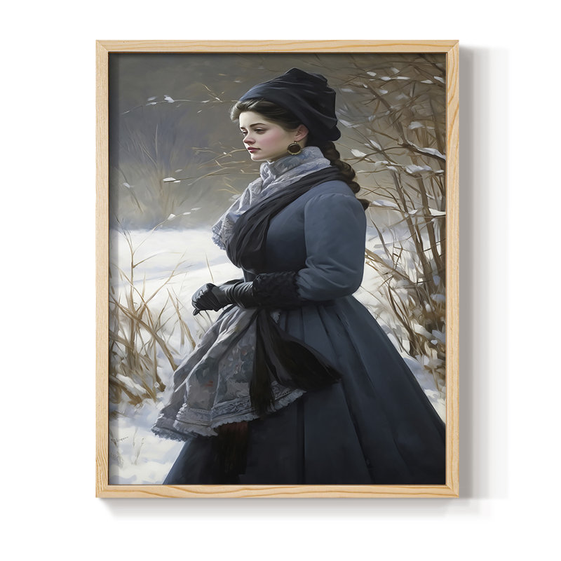Reproduction encadrée WOMEN Series CML XXII - bois massif, Naturel, H 11 po x l 9 po