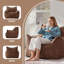 Fauteuil à billes surdimensionné en velours côtelé 39 po Snyder (ensemble de 2)-1732565668