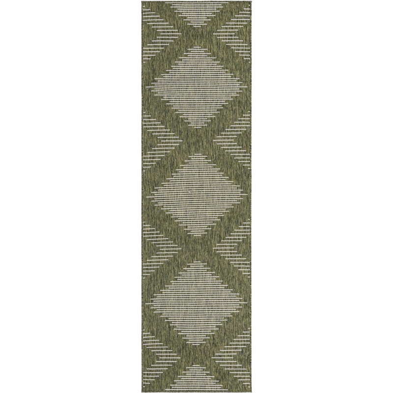 Tapis d'intérieur tissé à la machine Dex, Tapis de couloir 3 pi 3 po x 12 pi