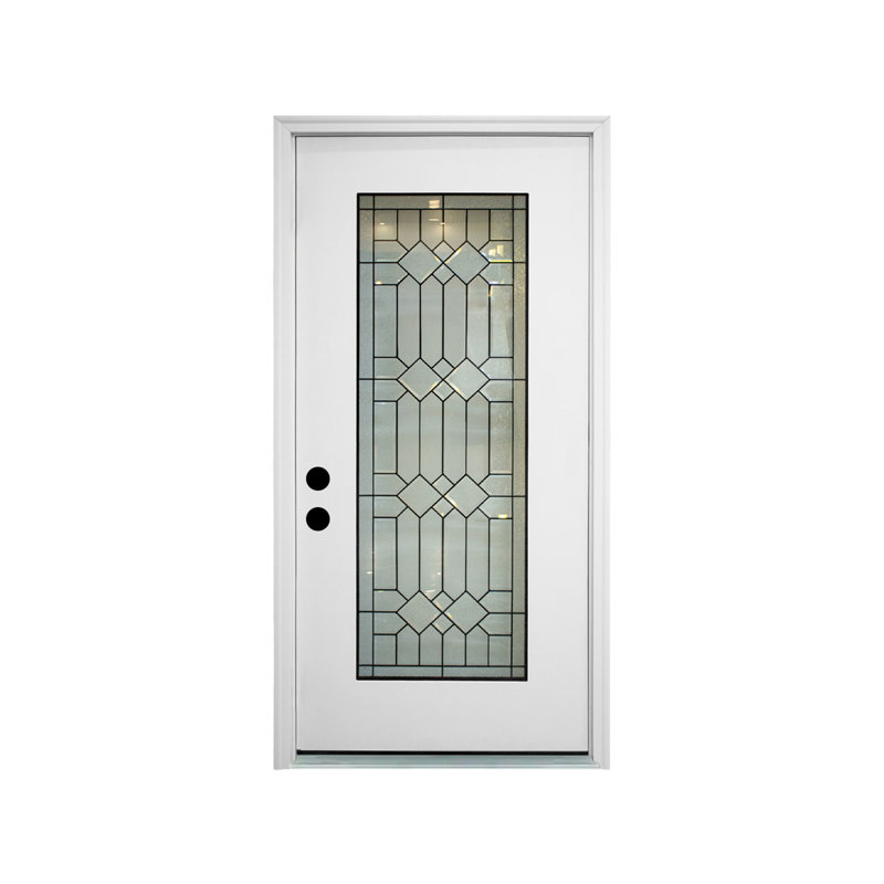 Porte d'entrée décorative en fibre de verre, Oui
