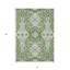 Tapis extérieur lavable floral gris et taupe 3 pi x 5 pi
