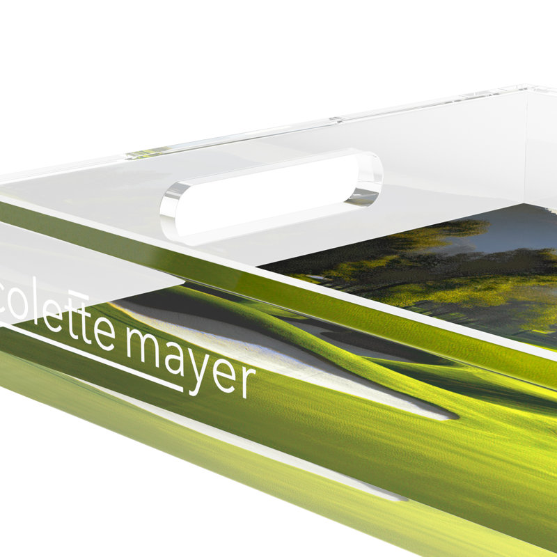 Decorative Tray, 2" H x 12.5" W x 7.75" D