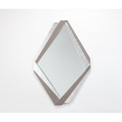 Flat Engineered Wood Wall Mirror