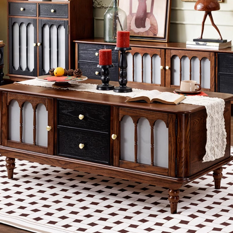 Table basse en bois massif American Design Sense