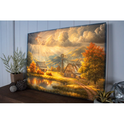 God Shed his Grace 18x24 Fully Illuminated ColorChange LED Print
