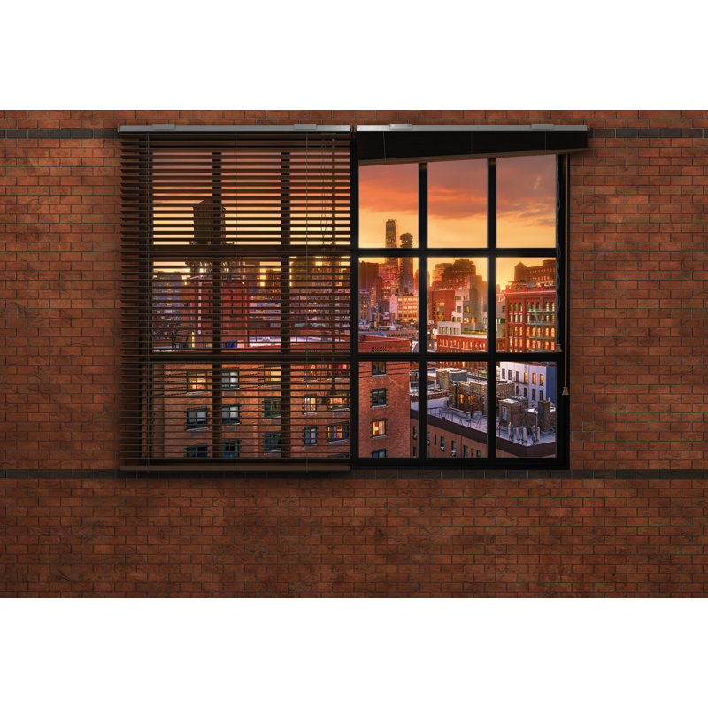 Bostow Brooklyn Brick 2.54m x 3.68m Wall Mural