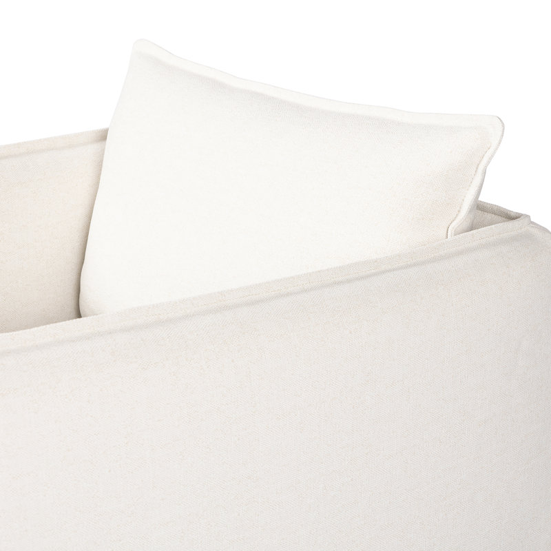 Andre Swivel Armchair, Alessi Linen Polypropylene/Olefin