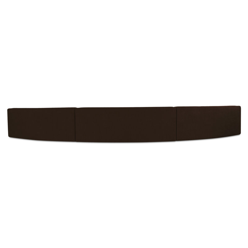 Naomi Modular Sectional, 28.3" H x 242.1" W x 39" D, Brown Polyester