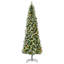 Arbre de Noël artificiel pré-éclairé avec pommes de pin, baies rouges, 460 lumières DEL et 1298 pointes-2072914311