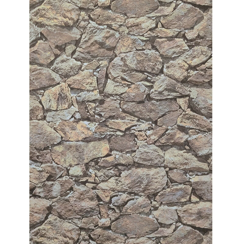 Brun, beige, gris, noir, moderne, papier peint texturé, pierres artificielles