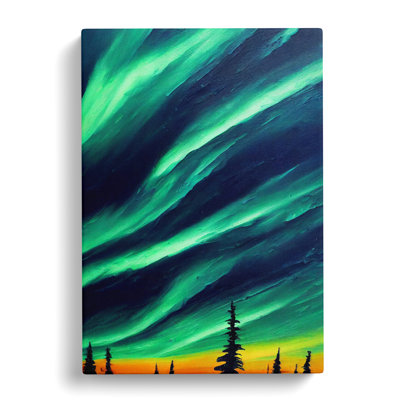 Northern Lights Painting Vol.2 - Wrapped Canvas