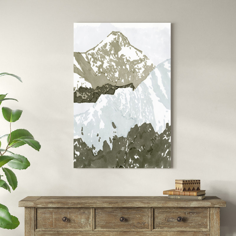 «Mountain Retreat III» par Stellar Design Studio - peinture sur toile tendue, H 48 po x l 32 po x P 1,25 po
