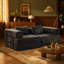 Canapé-lit convertible à compression avec cadre de forme fixe, canapé modulaire désossé, aucun assemblage requis, idéal pour une utilisation multi-occasions-134036108-134036104