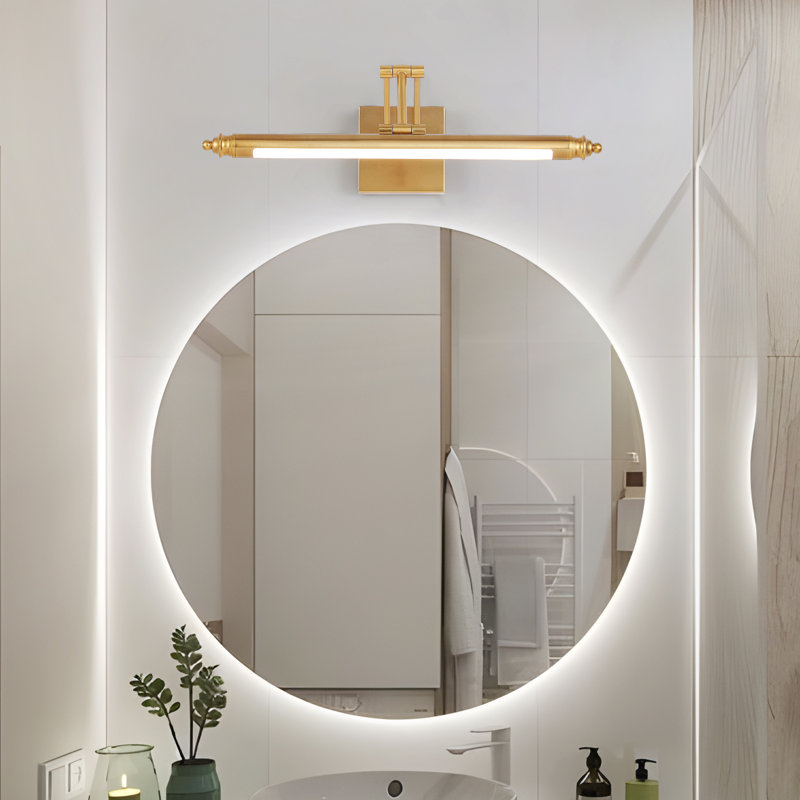 1-Light Dimmable LED Picture Light with Adjustable Colour Temperature (3000K/4000K/6000K), Artwork Display Lighting, Brass
