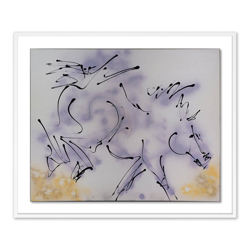 Couples II Painting by Donna Bernstein, White, 40" H x 48" W x 2.5" D