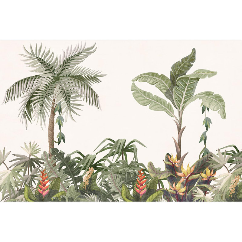 Bordure florale pelez et collez, L 96 po x l 144 po