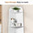 4 Tier Corner Shelf Bookcase, Tall Narrow Corner Storage Rack,  Wooden Display Shelf Organizer, Space Saving Bookshelf-469736817